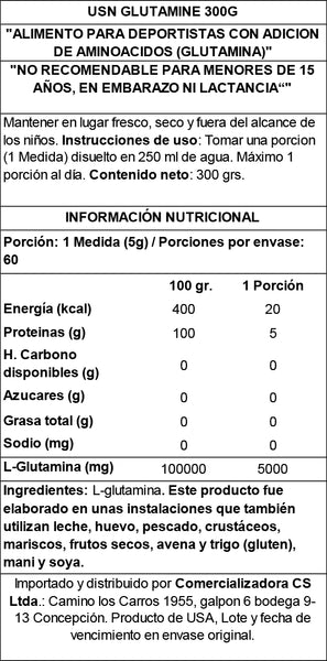 Glutamina Micronizada USN