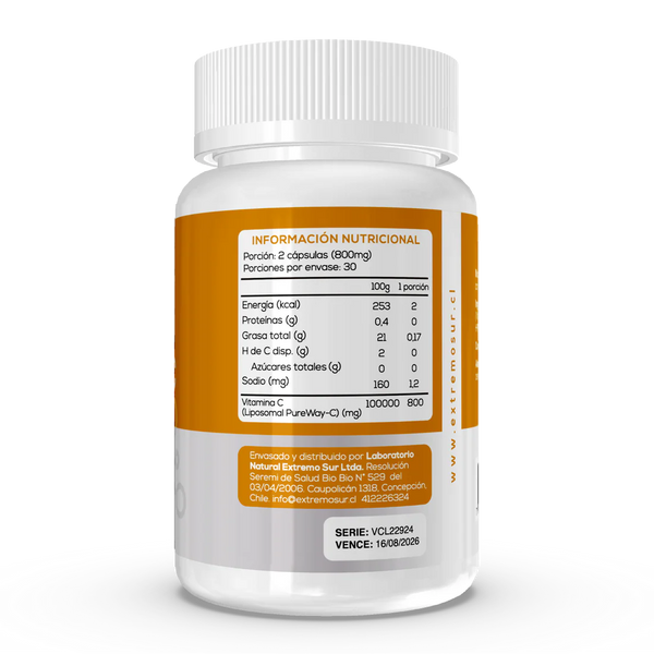 Vitamina C Liposomal 400 mg Extremo