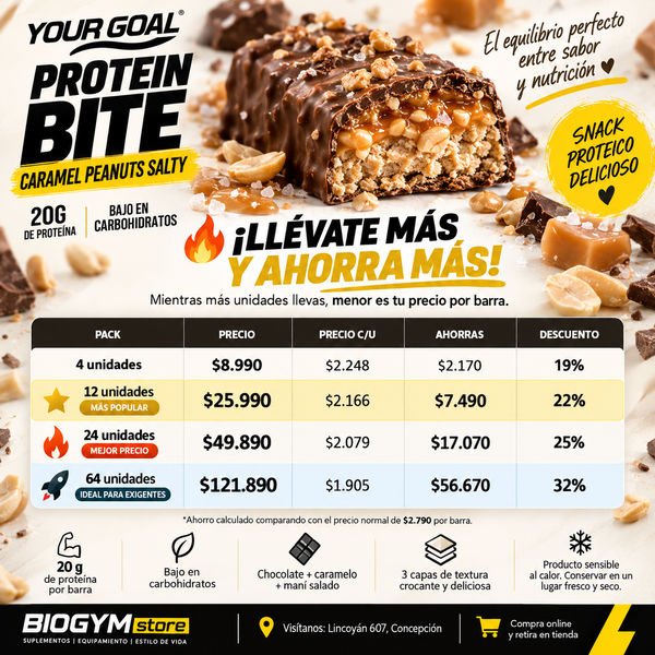 Protein Bite Caramel Peanuts Salty X Mayor