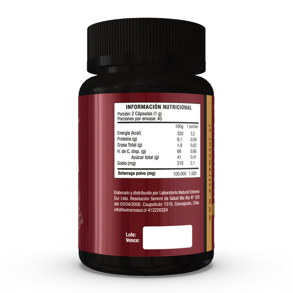 Betarraga 500 mg Extremo Sur