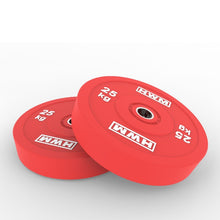 Cargar imagen en el visor de la galería, Bumper Plates Classic Color 25kg (Par) | HWM
