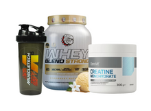 Cargar imagen en el visor de la galería, Pack Whey Blend 900g +  Creatina 300g + Shaker
