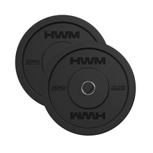 Cargar imagen en el visor de la galería, Discos olimpicos - Bumper Plates 20kg (Par) EC Series | HWM
