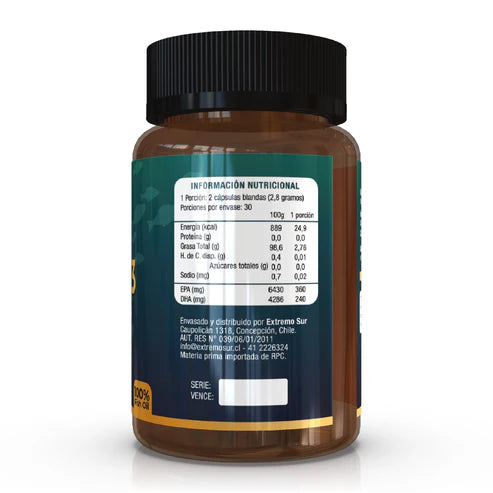 Omega 3 Fish Oil 60 cápsulas Extremo Sur