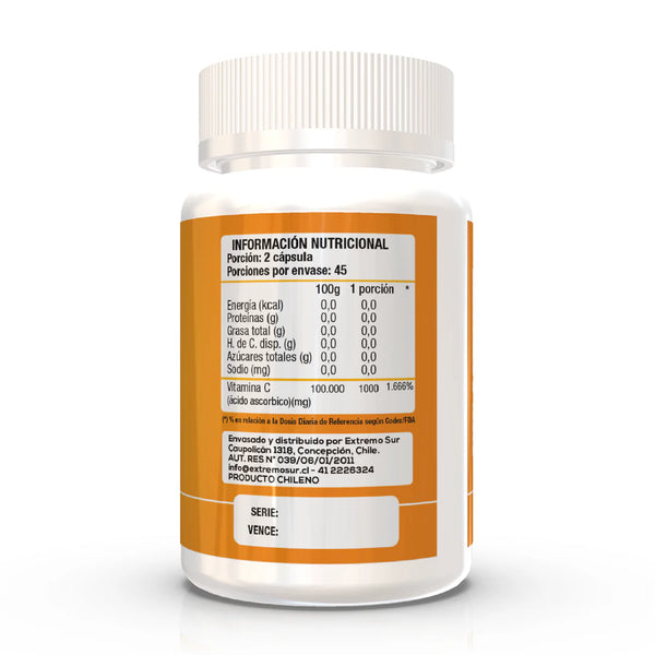 Vitamina C 500mg Extremo Sur