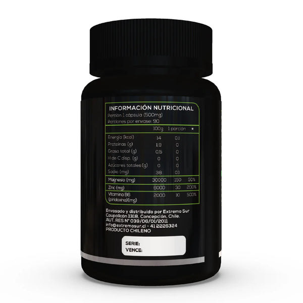 ZMA (Zinc, Magnesio, Vit B6) Extremo Sur