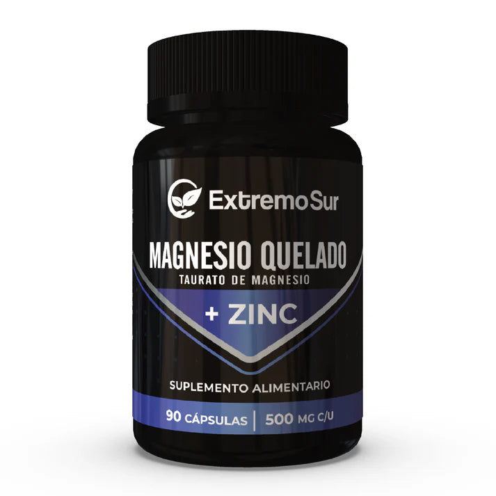 Magnesio Quelado + Zinc 500 mg Extremo Sur