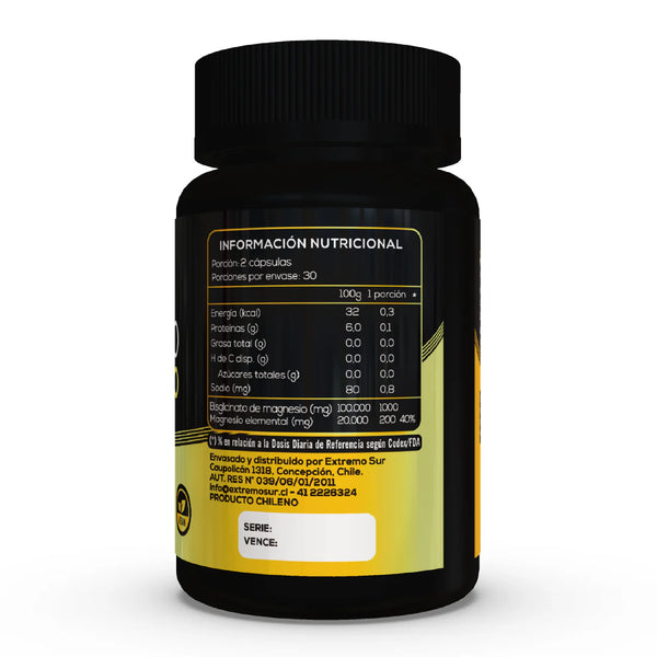 Magnesio Bisglicinato 500 mg Extremo Sur