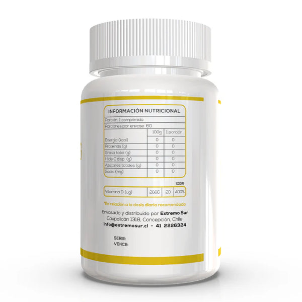 Vitamina D3 800 UI extremo sur