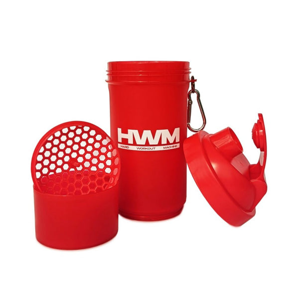 Shaker PVC (600 cc) Rojo - HWM